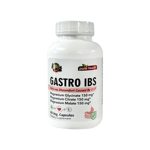 بيور هيلث جاسترو اي بي اس مكمل غذائي لتخفيف الانزعاج 60كبسولة نباتية