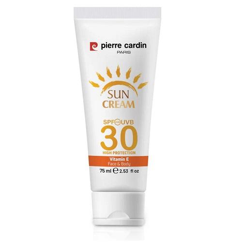 بييركاردان كريم واقي شمس بمعامل حماية30 للوجه والجسم بفيتامين هـ 75مل رقم.48152