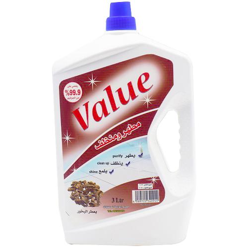 فاليو مطهر ومنظف ارضيات بعطر البخور 3لتر