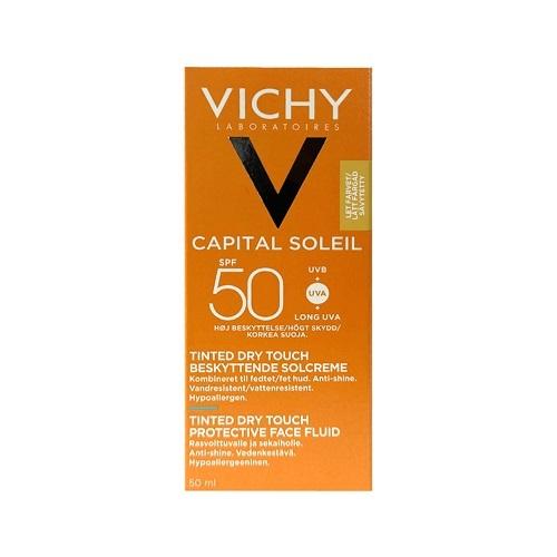 فيشي كابيتال سولاي سائل ملون الوجه الواقي ذو اللمس الجاف بعامل حماية +50 50مل