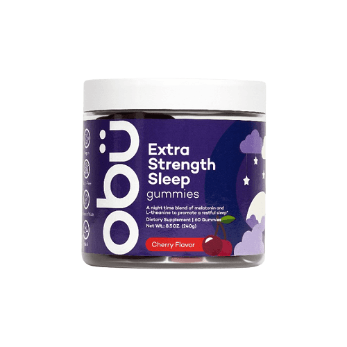 اوبو نيوترشن حلوى النوم ذات القوة الاضافية نكهة الكرز 60حلاو 240جم