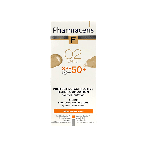 فارماسيريس كريم اساس سائل وقائي مصحح بعامل حماية50+ رملي02 30مل