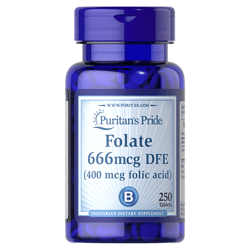بيوريتانز برايد حمض الفوليك 666مكجم دي في اي مكمل غذائي 250قرص