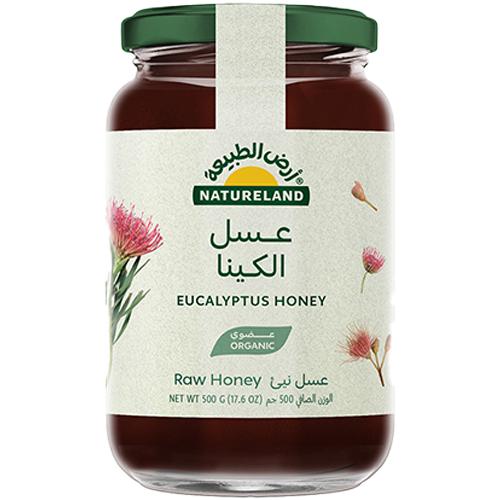 ارض الطبيعة عسل الكينا عضوي نيئ 500جم
