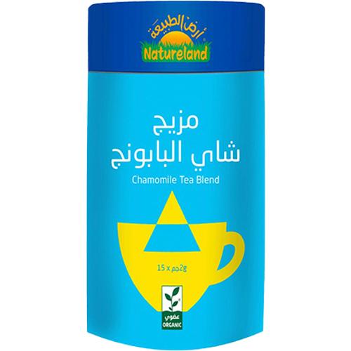 ارض الطبيعة مزيج شاي البابونج عضوي 2جم 15كيس