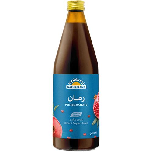 ارض الطبيعة عصير رمان عضوي 330مل