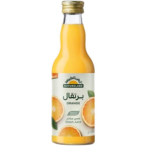 ارض الطبيعة عصير برتقال عضوي 200مل