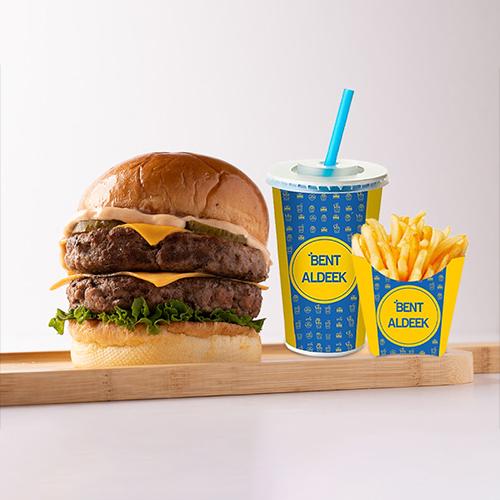 دبل سماش برجر عادي