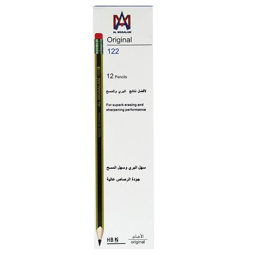 المعلم قلم رصاص بممحاة 12حبة