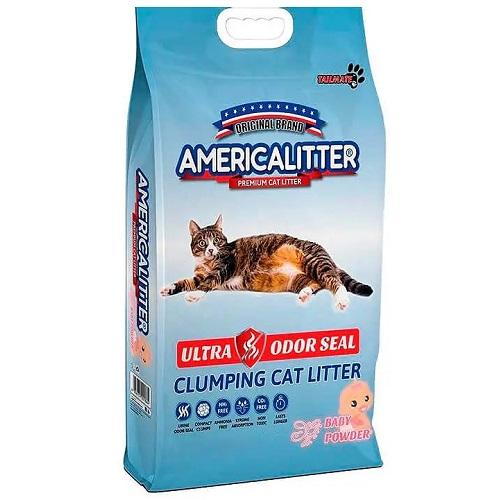 امريكا ليتر رمل قطط برائحة بيبي بودر 7كجم