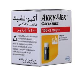 اكيوتشيك فاست كليكس ابرة لقياس السكر بالدم 102ابرة 