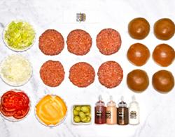 بوكسات اللحم البقرية الطازجة