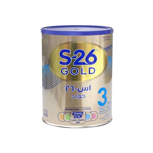  اس-26 جولد 3 حليب لنمو الاطفال من 1 الي 3سنوات 400جم