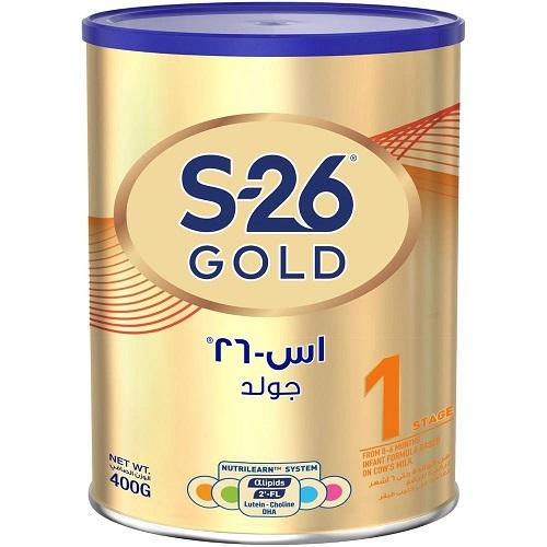اس-26 جولد 1 حليب للاطفال من 0 الي 6اشهر 400جم