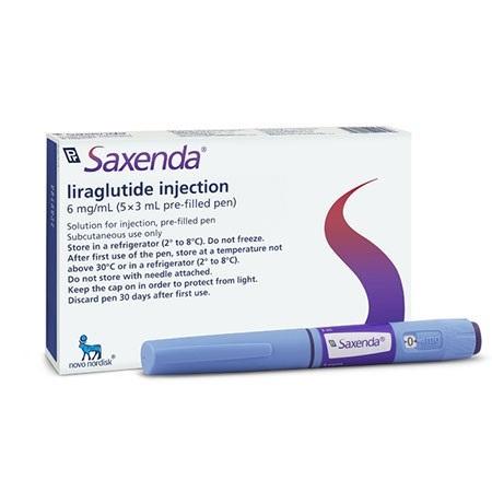  ساكسيندا 6 مجم/مل 5 أقلام×3مل مملوءة مسبقا لانقاص الوزن والتحكم في مستوى الجلوكوز في الدم 