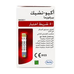 اكيوتشيك بيرفورما لاختبار السكر بالدم 50شريط