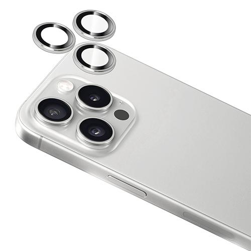 توري واقي عدسة كاميرا الومنيوم لايفون 16برو وايفون 16برو ماكس رمادي موديل رقم.IP24P-BDG-ABC02