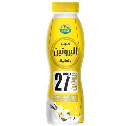 ندى حليب بروتين قليل الدسم بنكهة الفانيلا 320مل