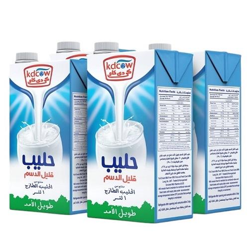 كي دي كاو حليب قليل الدسم طويل الامد 1لتر 4حبة
