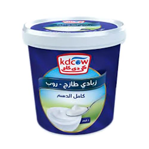 كي دي كاو زبادي طازج روب كامل الدسم 1كجم