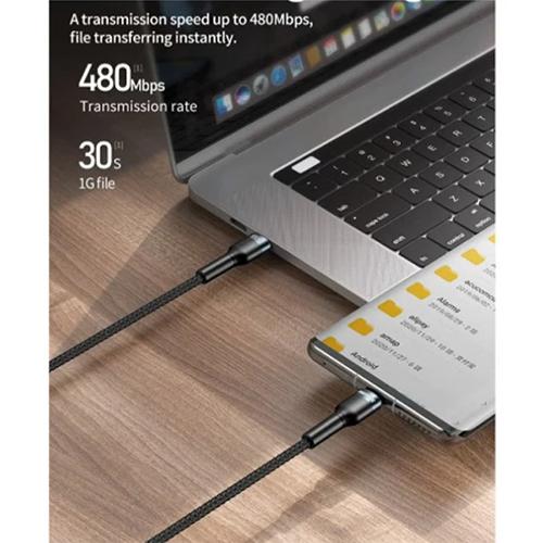 ريماكس كابل 100 واط PD للشحن السريع من Type C الى Type C اسود موديل رقم.RC-172B