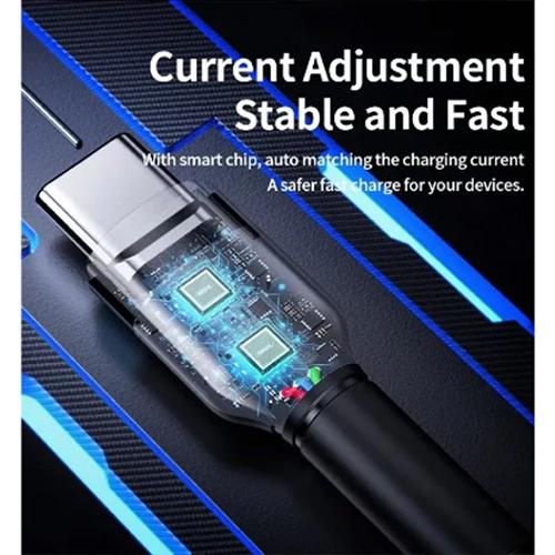 ريماكس كابل 100 واط PD للشحن السريع من Type C الى Type C اسود موديل رقم.RC-172B