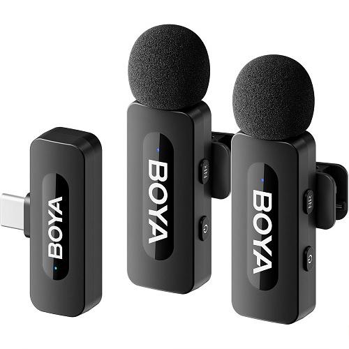 بويا ميكروفون لاسلكي Type C بتقنية 24GHz موديل رقم.BY-V20NEW