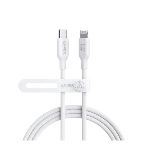 انكر كايبل شحن يو اس بي الى لايتنينج ابيض 0.9متر رقم.A80B1H21