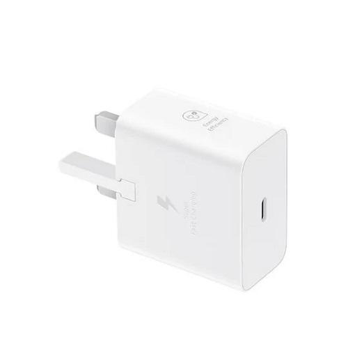 شاحن سامسونج 25واط USB C ابيض