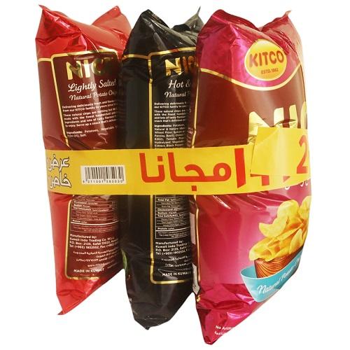 كتكو نايس رقائق شيبس بنكهات مختلفة 210جم 2+1مجانا