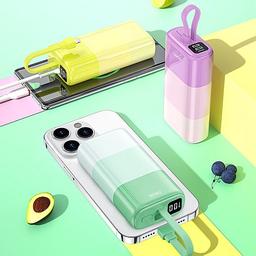 ويوو باور بنك كولورفول سيريز 10000مللي امبير 20وات بنفسجي