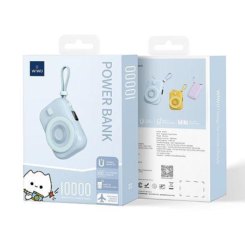 ويوو سنيل مغناطيسي باور بنك 10000مللي امبير ازرق