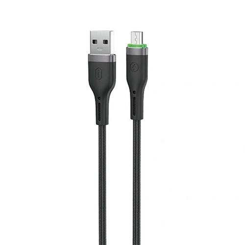 ويوو اورينجلينك سيريز كابل نايلون مضفر USB الى مايكرو USB بطول 1م 2.4امبير اسود