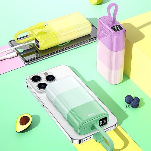 ويوو باور بنك كولورفول سيريز 10000مللي امبير 20وات اصفر