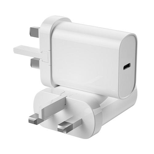 ويوو Type C شاحن سريع قابس المملكة المتحدة 20واط ابيض