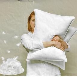 مورا مخدة قطنية محشوة ريش الاوز الابيض 50x75سم موديل رقم.J-1085