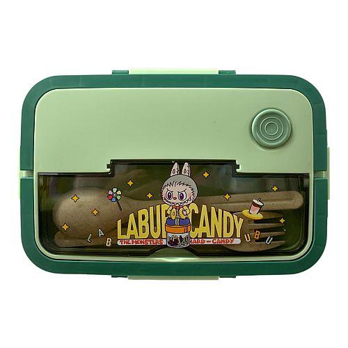 لانش بوكس لابوبو مقسم 3 اقسام لون اخضر