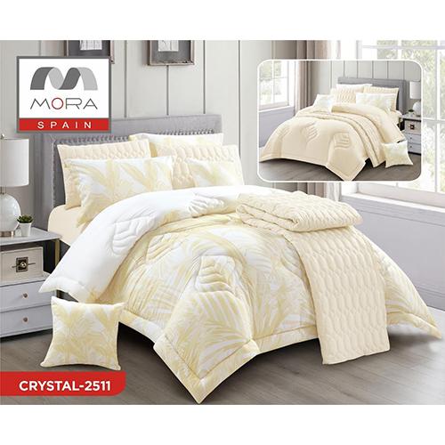 مورا كريستال رقم.2511 لحاف مجوز كينج 240x260سم 9قطع موديل رقم.J-1086