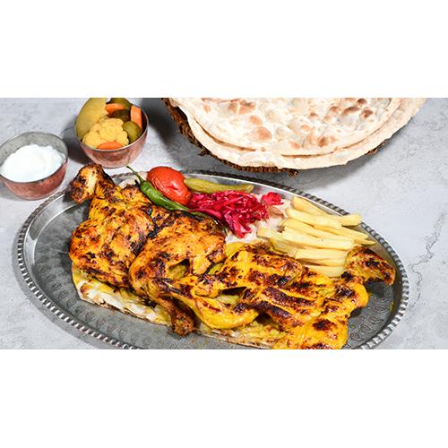 دجاج مشوي على الفحم