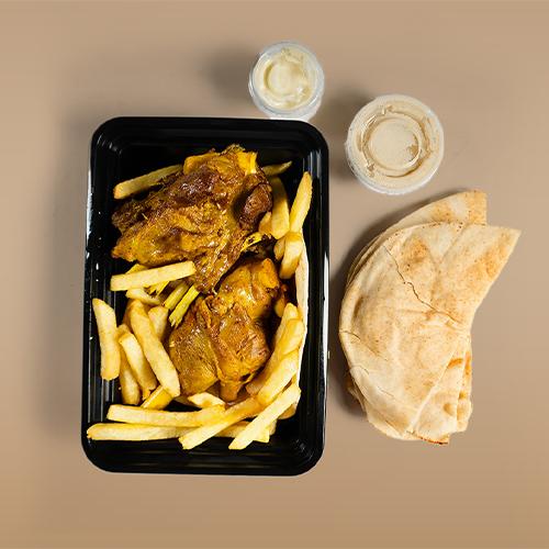 قطعتين لحم بدون ارز