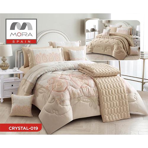 مورا كريستال رقم.019 لحاف مجوز كينج 240x260سم 9قطع موديل رقم.J-1086