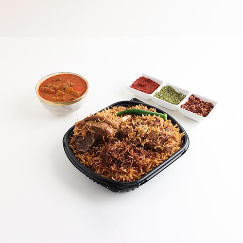 كبسة بنية لحم