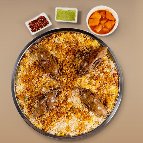 صينية مجبوس حمام محشي ارز