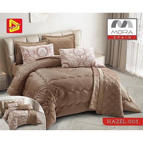 مورا هازل رقم.003 لحاف 6قطع شتوى مجوز كينج 240×260سم موديل رقم.J-1087