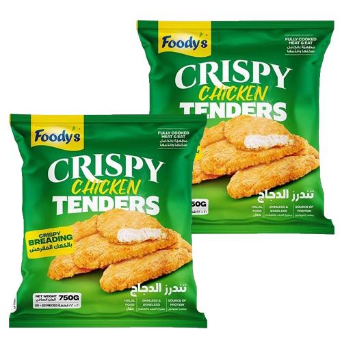 فوديز تندر الدجاج بالكعك المقرمش 750جم 2حبة