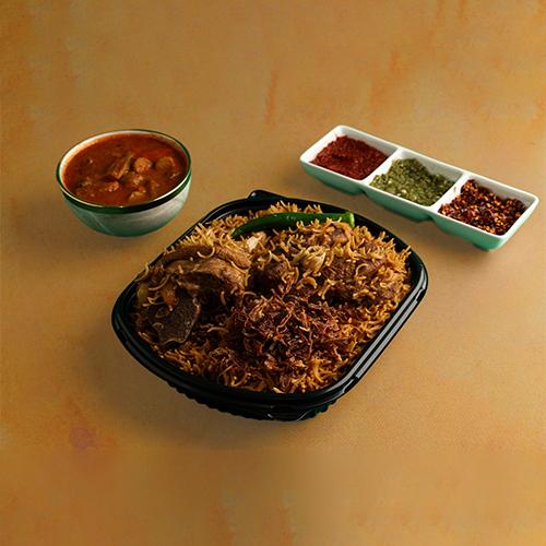 كبسة بنية لحم