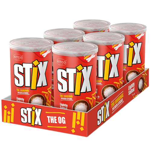 كتكو ستيكس عيدان البطاطا قليل الملح 45جم 6حبة