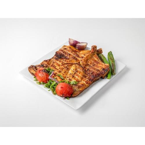 طبق فردي دجاج على الفحم