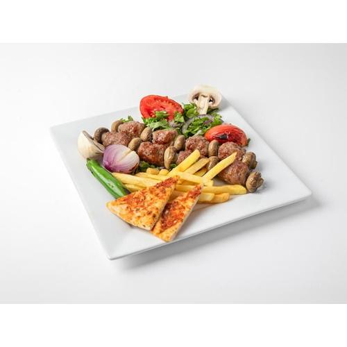 طبق فردي كباب بالمشروم