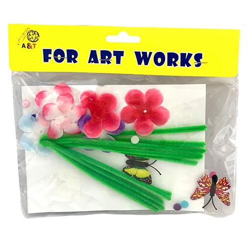 مجموعة قطنيات شكل وردة